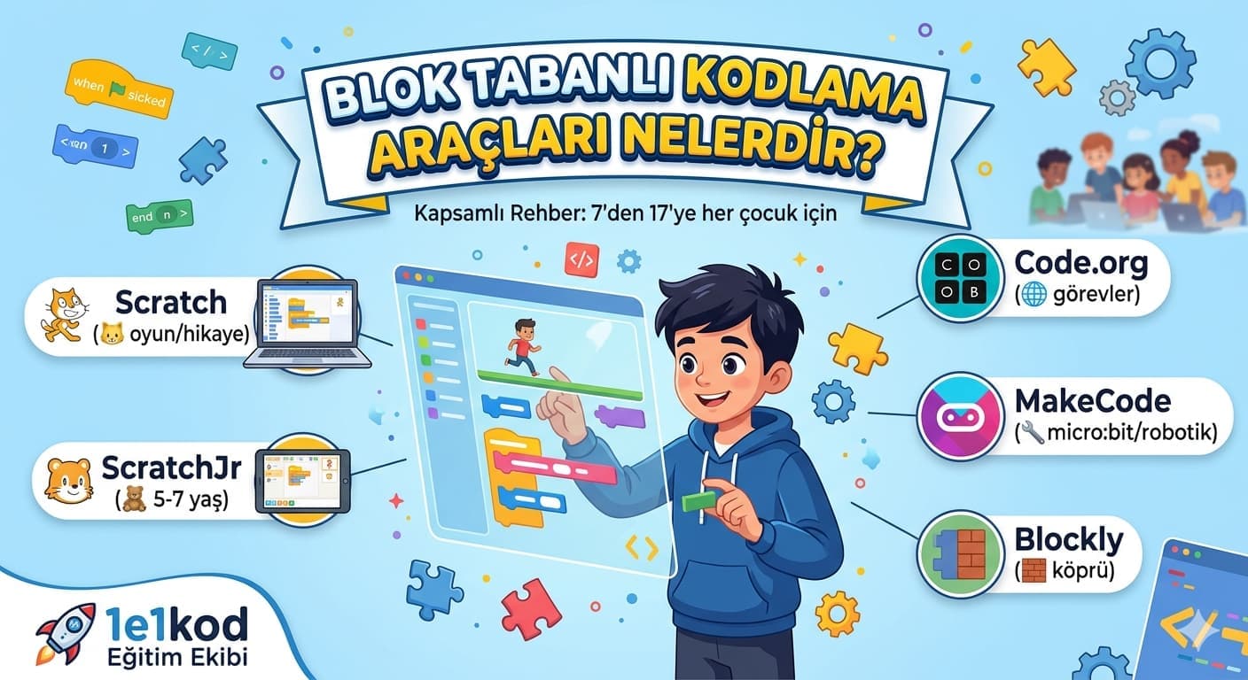 Blok Tabanlı Kodlama Araçları Nelerdir? - 1e1kod